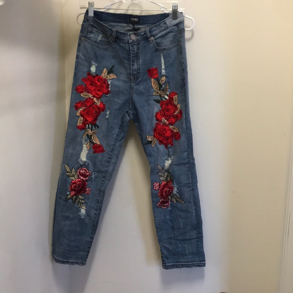 Embroidered jeans